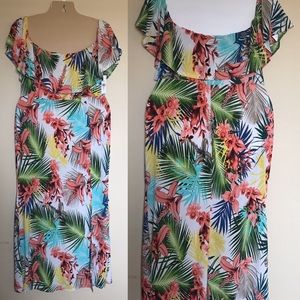 BNWT FTF Floral maxi dress, size 1X (#069)